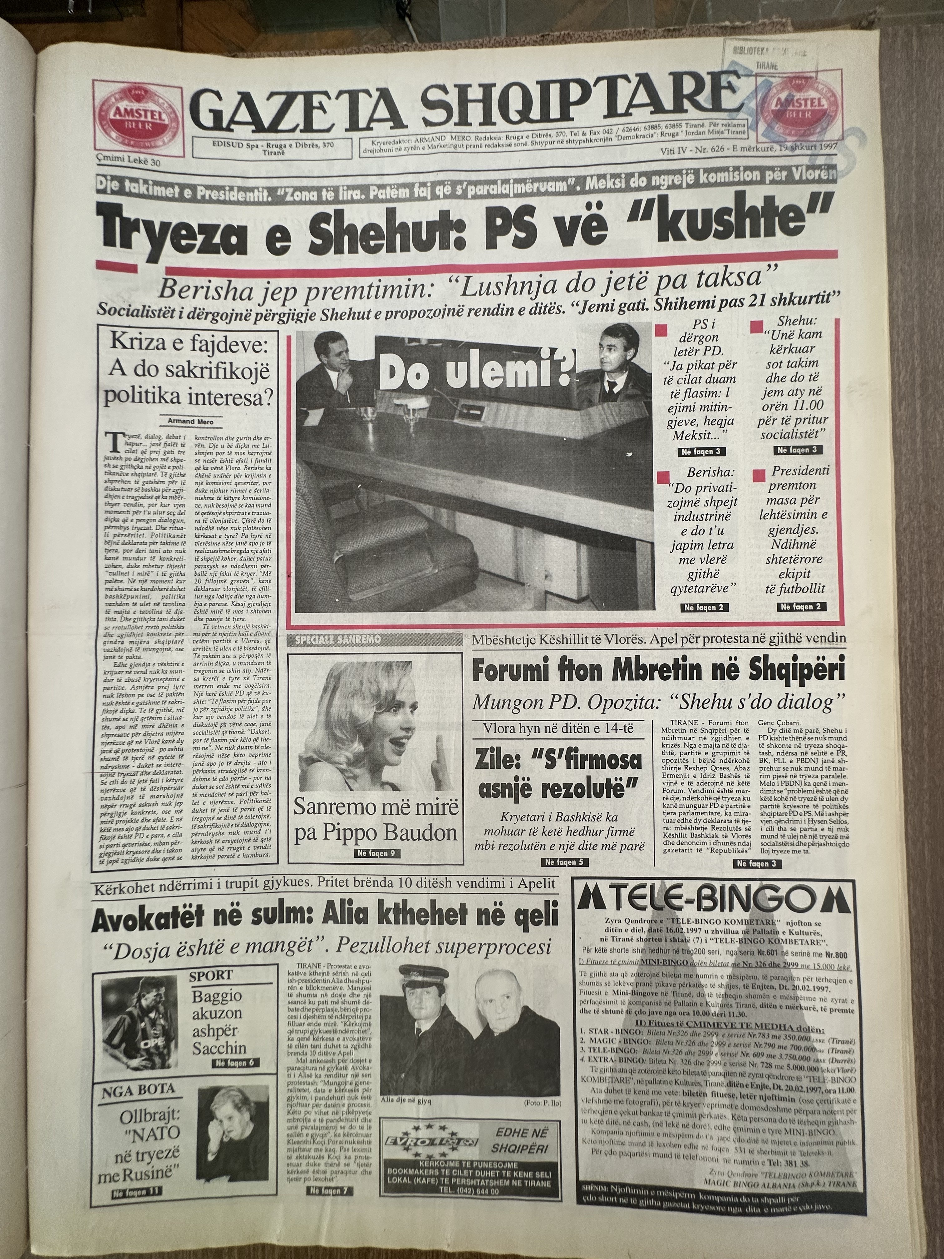 Gazeta Shqiptare 1997-02-19